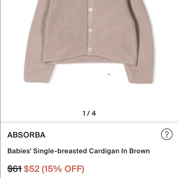 NWT beautiful Absorba baby sweater - Picture 3 of 5